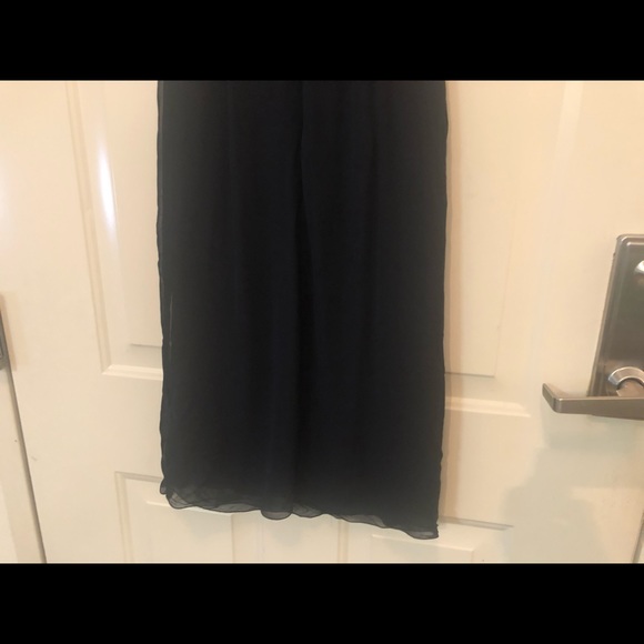 RED Valentino Cascade overlapping Black Dress Sz 0 - Picture 8 of 12